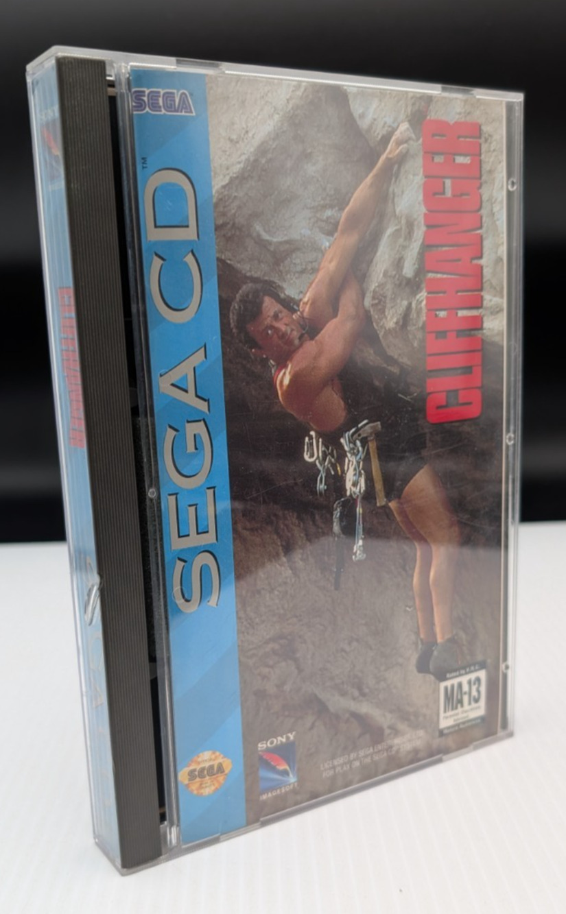 Cliffhanger Sega CD CIB Complete with Box Manual Registration Card - Clean Disk